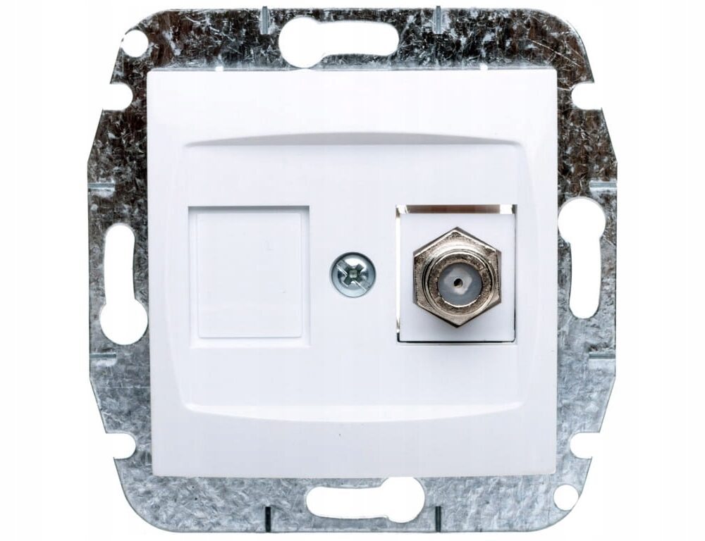 Prise Murale Antenna Elektro-Plast Nasielsk blanc 1786-10