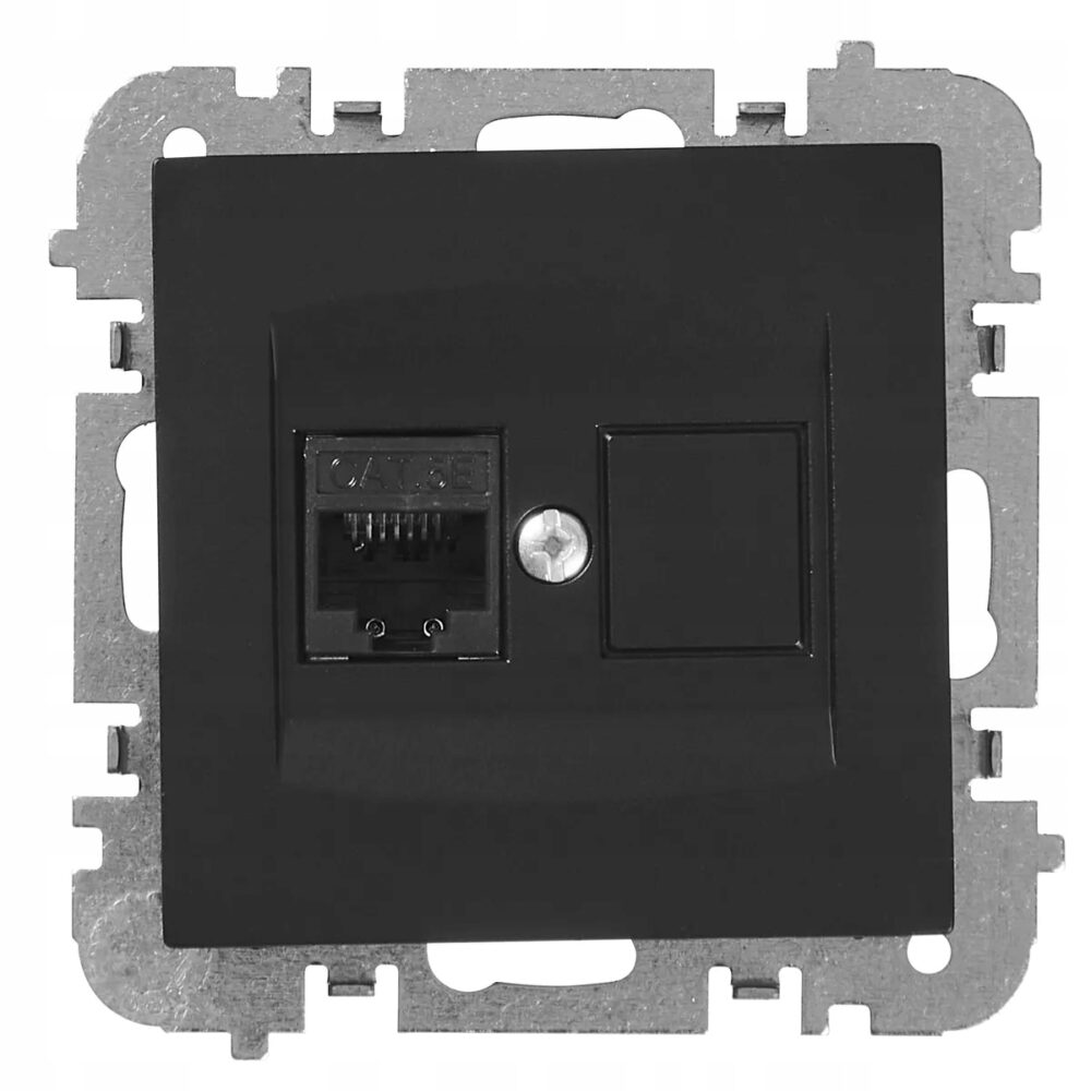 Prise Électrique Murale Elektro-Plast Noire 3848-19