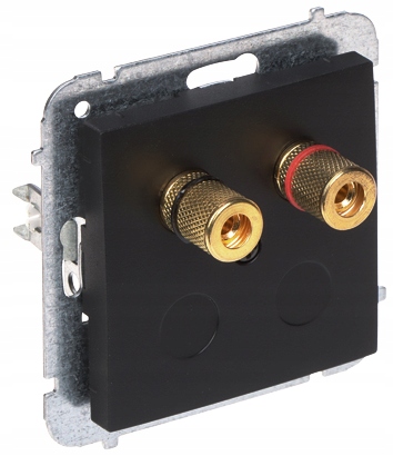 Prise murale Elektro-Plast noire 4157-19