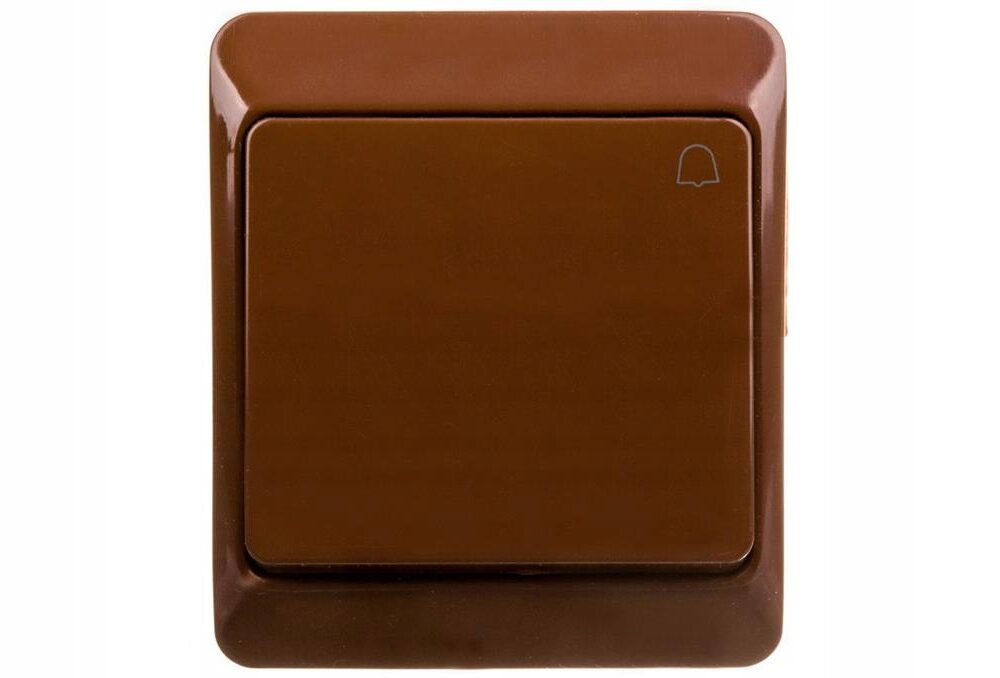 Sonnette électrique Elektro-Plast Nasielsk HERMES 65 x 75 x 46 mm marron