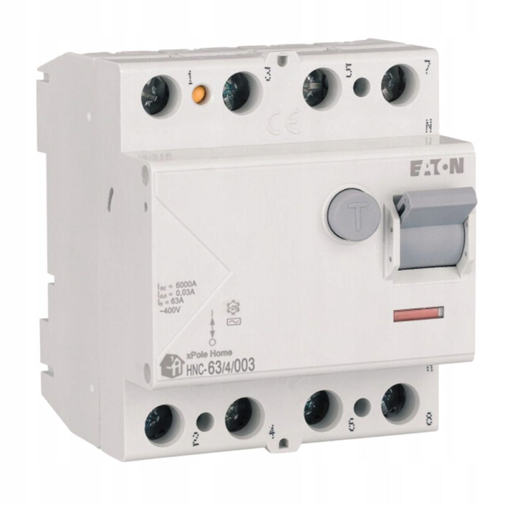 Interrupteur différentiel 6kA type AC HNC-63/4/003 Eaton 194695