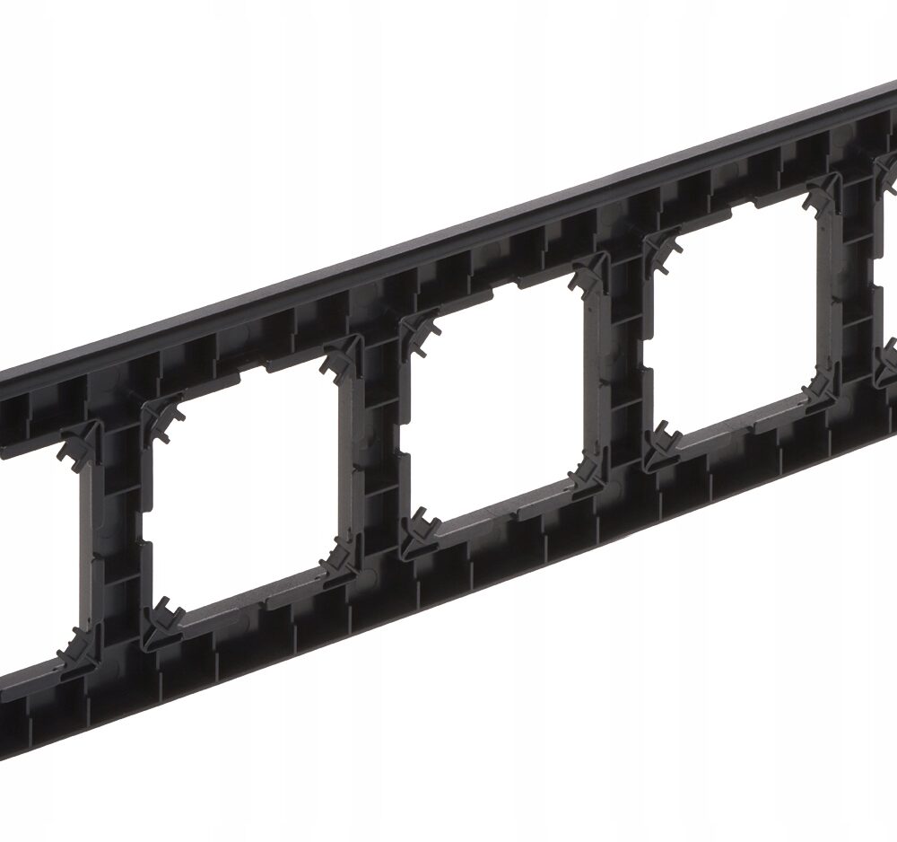 Cadre quintuple Elektro-Plast noir 4175-09