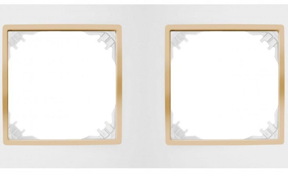 Cadre double Elektro-Plast Nasielsk blanc 4172-27