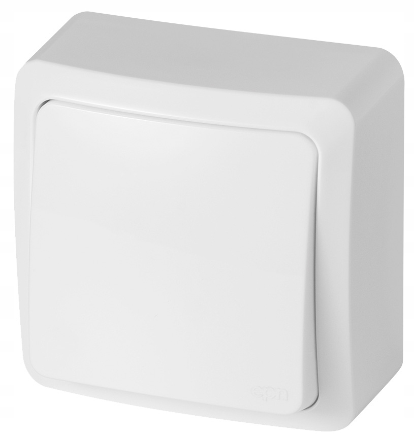 BERG interrupteur en saillie avec clé ferme IP 20 – couleur blanche 3704-00