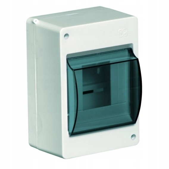 Coffret de distribution encastré 4 modules avec vitre S-4, 400V EPN 2304-01