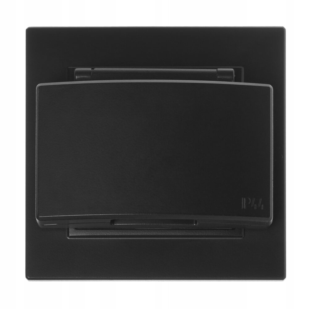 Prise électrique étanche Elektro-Plast Nasielsk noire 4145-19