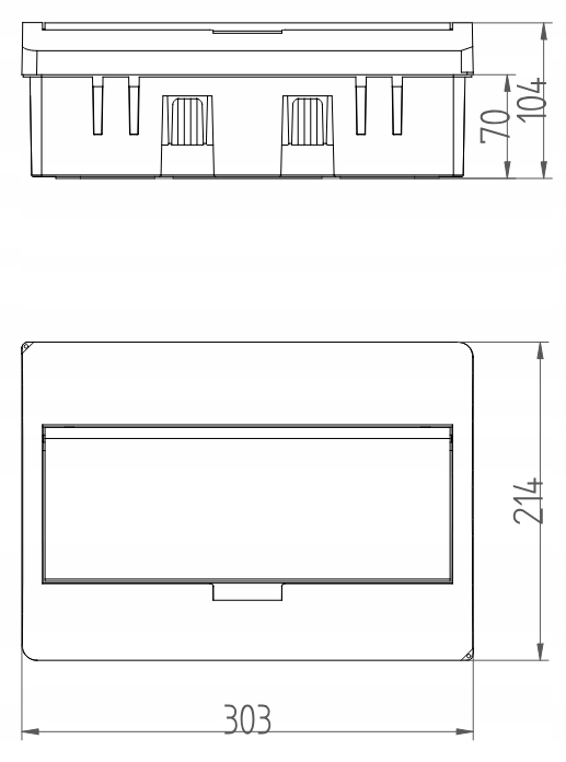 Électro-Plast Tableau Électrique ELEGANT P/T 1×12 PE+N IP40 Blanc