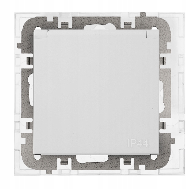 SANTRA prise 2P+Z sans cadre encastrée IP44 – couleur blanc 4168-10