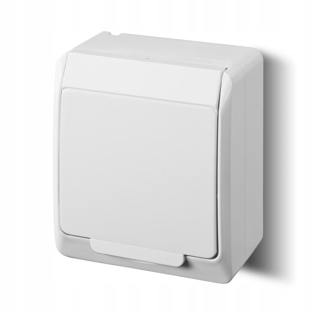 Prise Électrique Étanche Elektro-Plast Nasielsk Blanc 0324-02