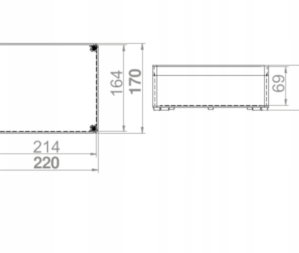 Boîte électrique de surface Elektro-Plast 170 x 220 x 88 mm 2716-01