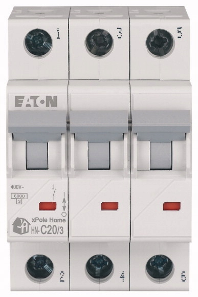 Eaton disjoncteur de protection C 20A 3 pôles HN-C20/3 194892