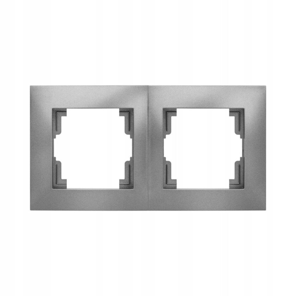Cadre double Elektro-Plast Nasielsk gris 1772-08