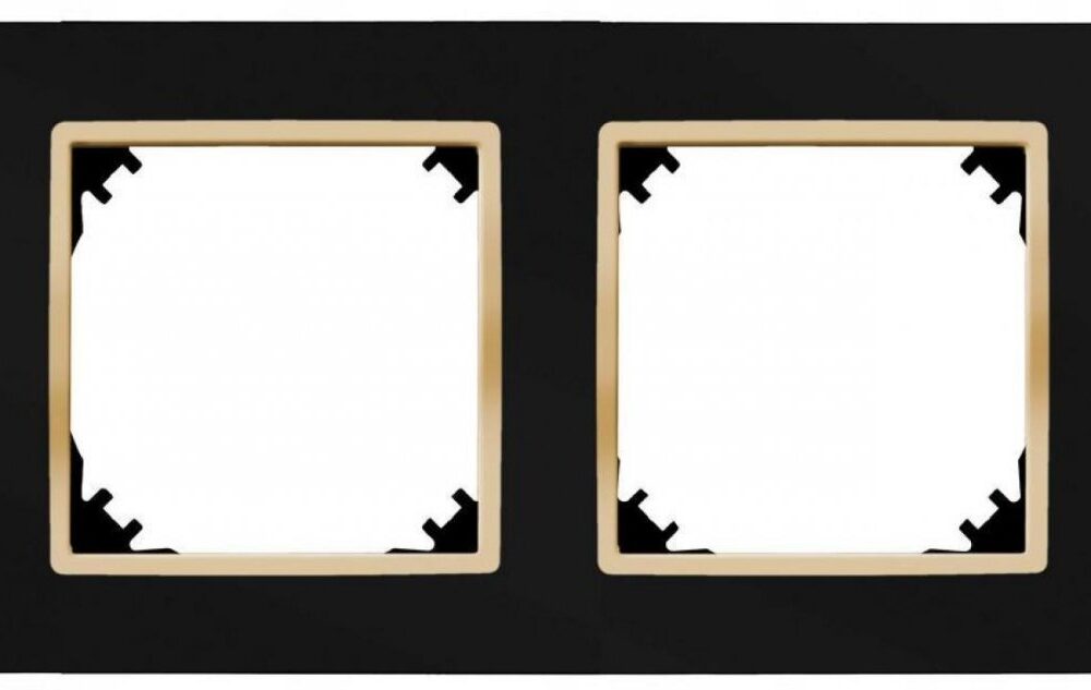 Cadre double Elektro-Plast Nasielsk noir 4172-47