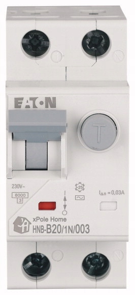 Interrupteur différentiel Eaton 230 V IP20 20 A 195122