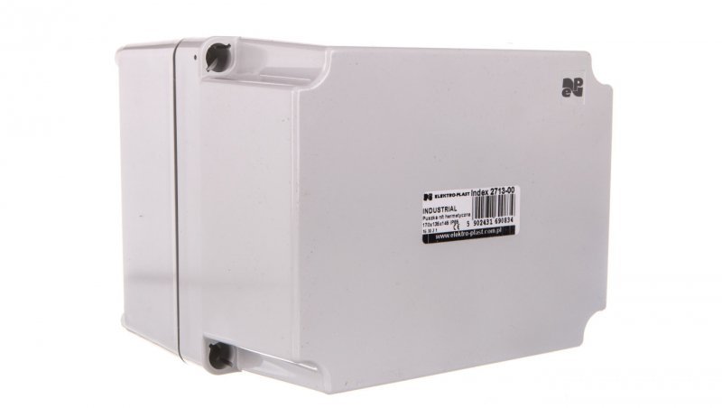 Boîte hermétique INDUSTRIAL sans terminaux 170x135x145mm IP65 gris 2713-00