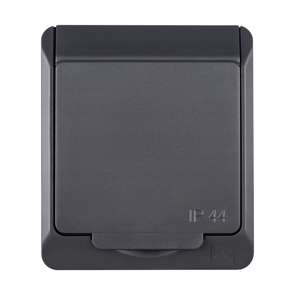 Prise électrique étanche Elektro-Plast Nasielsk grise 0321-07