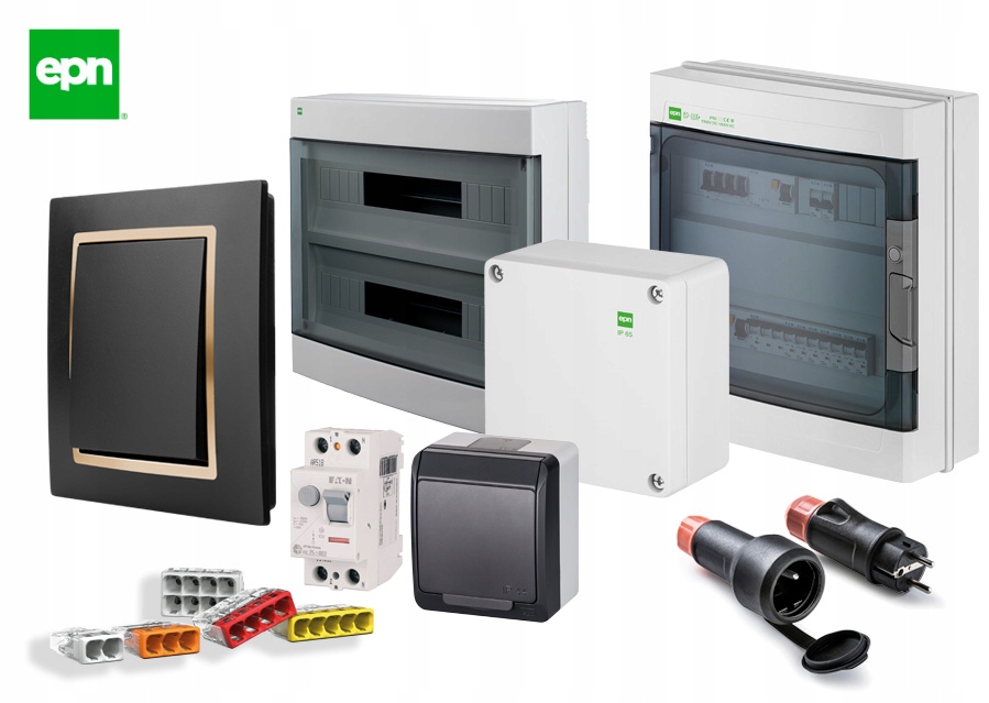 Interrupteur d&rsquo;escalier simple unipolaire étanche AQUANT Anthracite