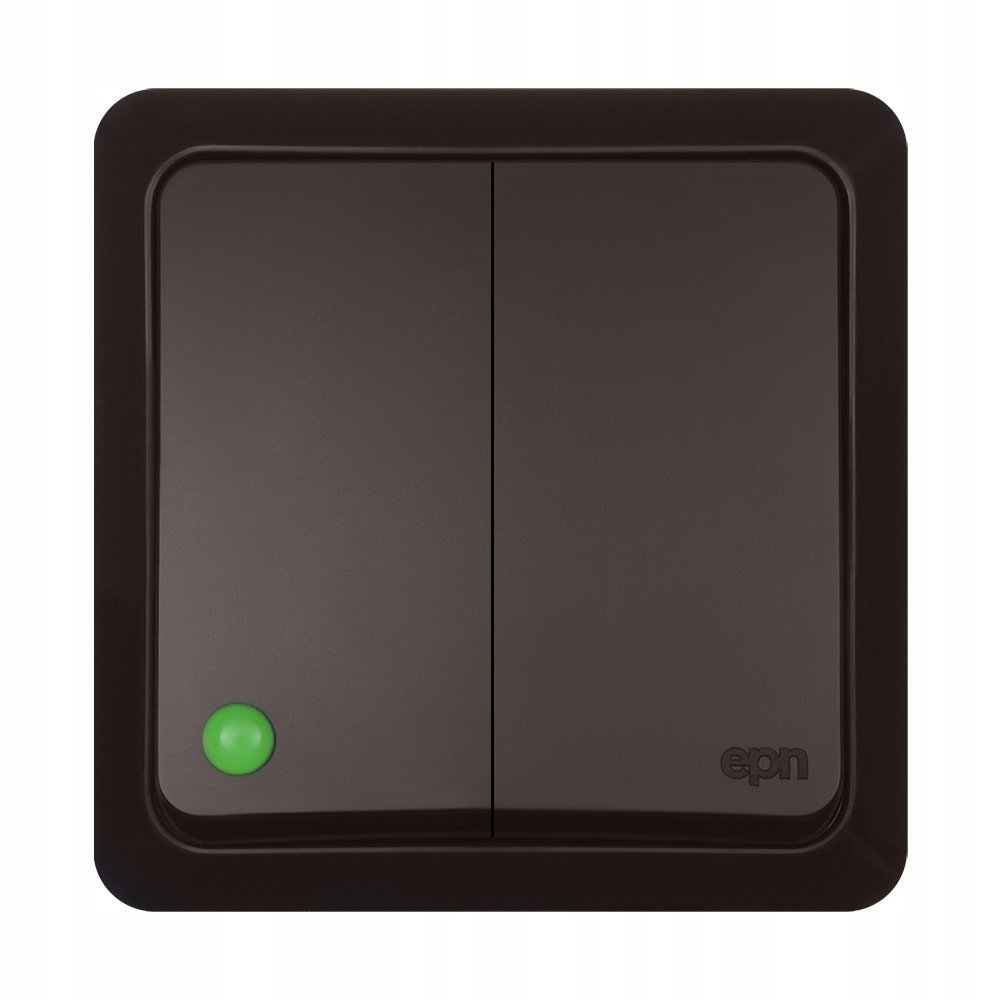 Interrupteur double Classique Berg nuances bronze 3711-05