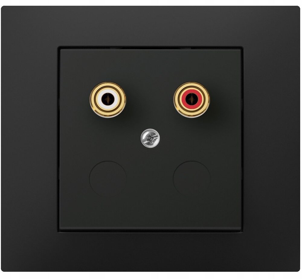 Prise de courant murale Elektro-Plast Nasielsk noir 3857-19