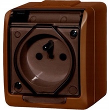 Prise Électrique Murale Elektro-Plast Bronze 0324-06