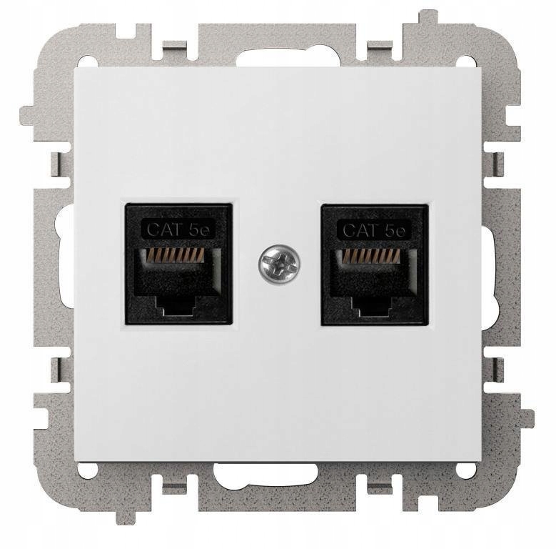 Prise Murale Internet Elektro-Plast Nasielsk blanc 4149-10