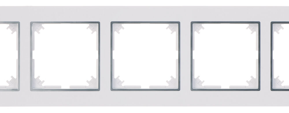Cadre quintuple Elektro-Plast blanc 4175-26