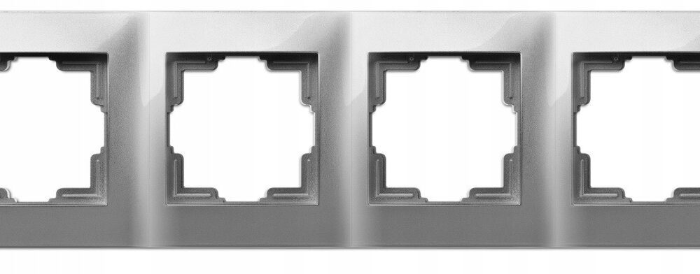 Cadre quadruple Elektro-Plast Nasielsk argent 1774-06