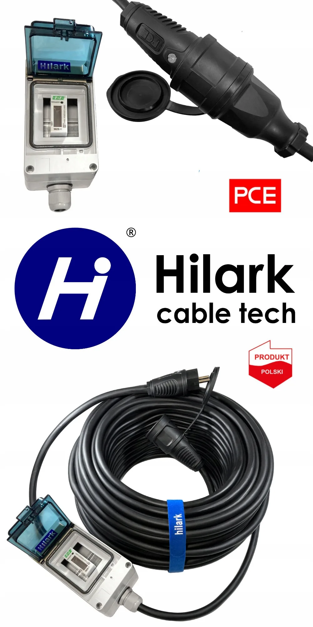 Rallonge électrique en caoutchouc résistante SCHUKO avec compteur H07RN-F 3G2,5 5m – Image 11
