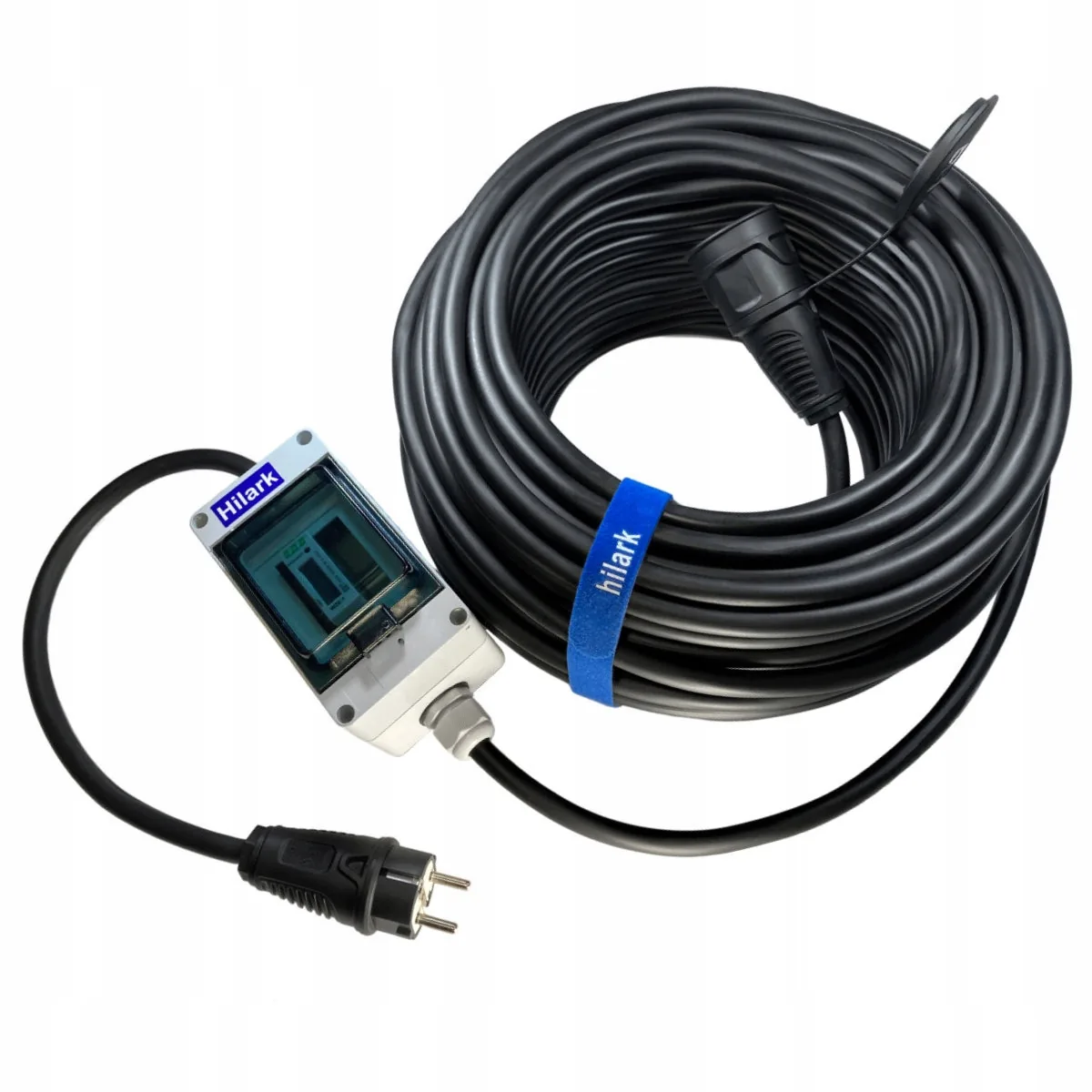 Rallonge électrique en caoutchouc résistante SCHUKO avec compteur H07RN-F 3G2,5 5m – Image 6