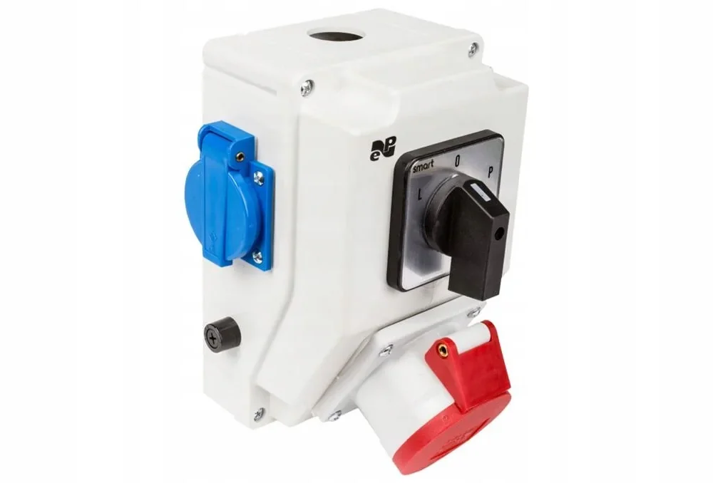 Prise électrique Elektro-Plast Nasielsk rouge 6272-20